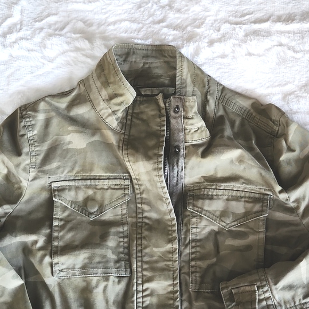 STYLE & CO, Womens, Sz. S, Petite, Olive Green, Military Style, Jacket, Coat - Picture 6 of 16